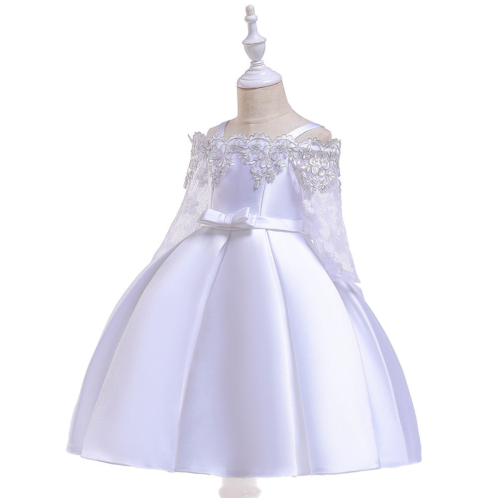 Vestido de Festa Infantil Rendado Lacinho
