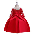Vestido de Festa Infantil Rendado Lacinho