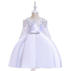 Vestido de Festa Infantil Rendado Lacinho