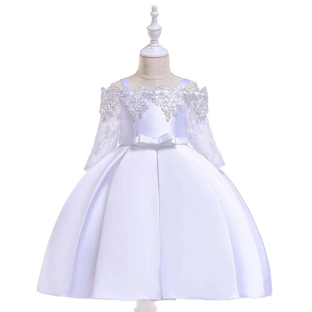 Vestido de Festa Infantil Rendado Lacinho