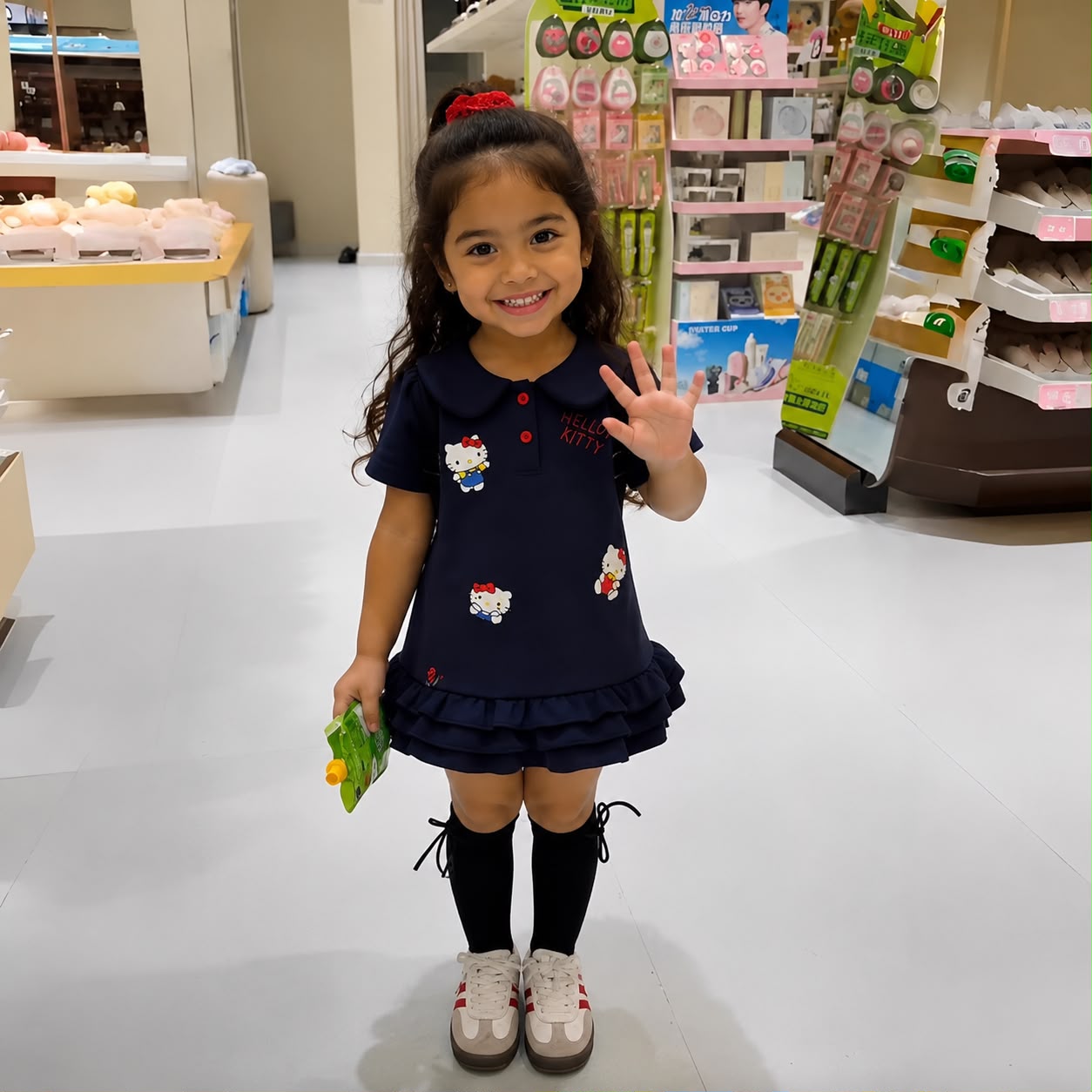 Conjunto/ Vestido Infantil Hello Kity