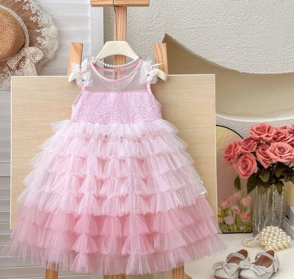 Vestido Infantil de Tule Alcinha Borboletas