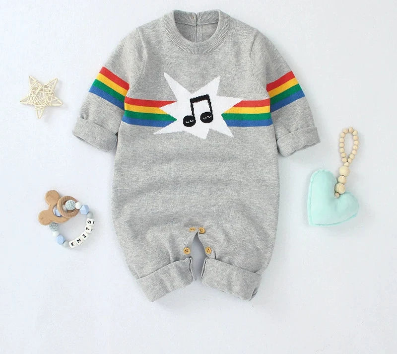 Macacão Infantil Tricô Musica