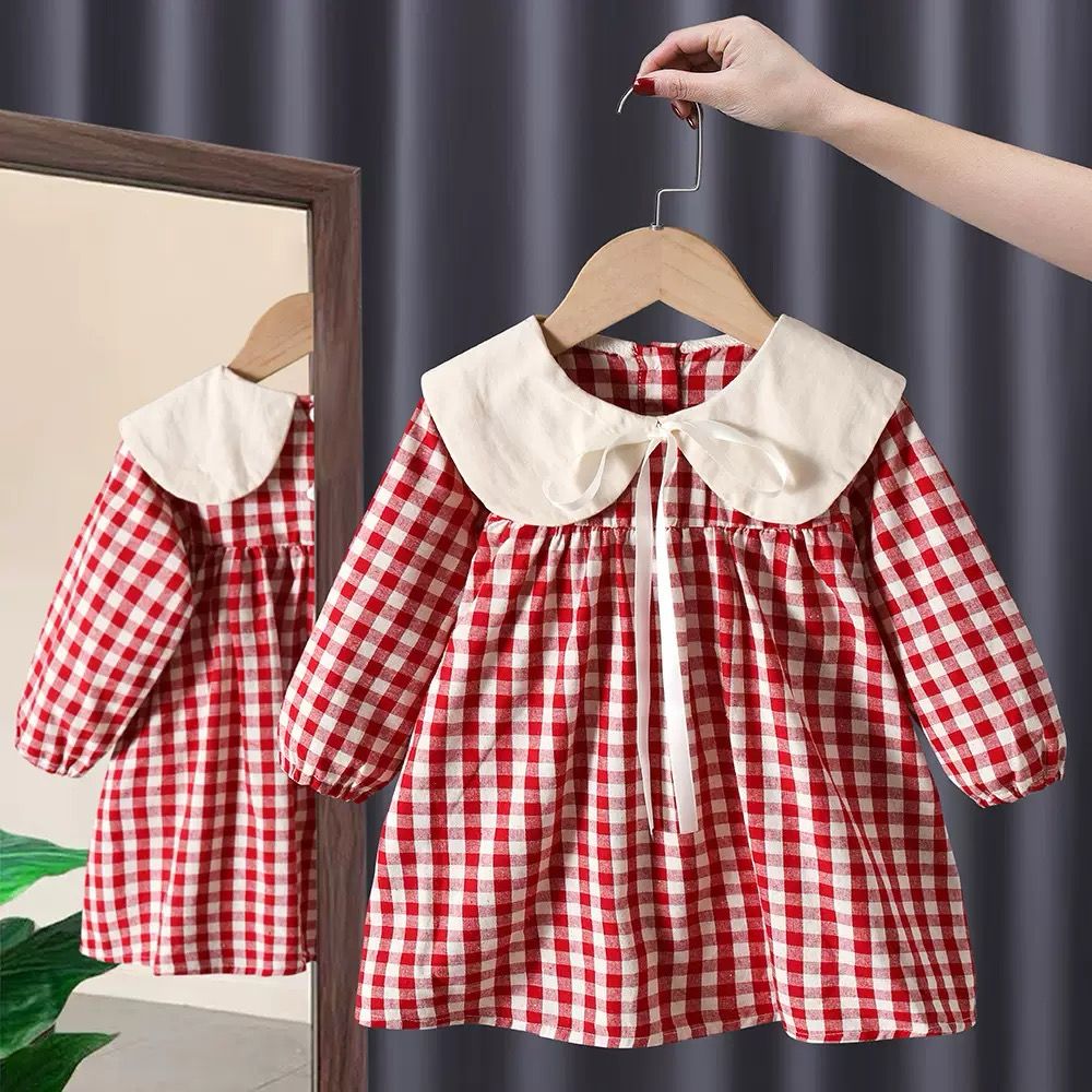 Vestido Infantil Xadrez Golinha