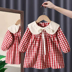 Vestido Infantil Xadrez Golinha