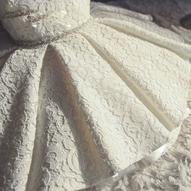 Vestido Infantil Rendado Lacinho