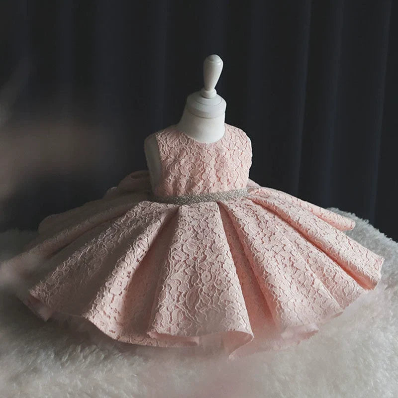 Vestido Infantil Rendado Lacinho