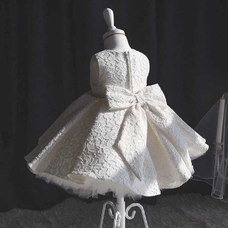 Vestido Infantil Rendado Lacinho