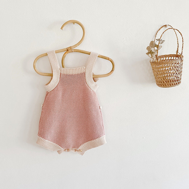 Body Infantil de Tricô Pompomzinhos