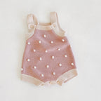 Body Infantil de Tricô Pompomzinhos
