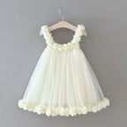 Vestido Infantil Tule Florzinhas