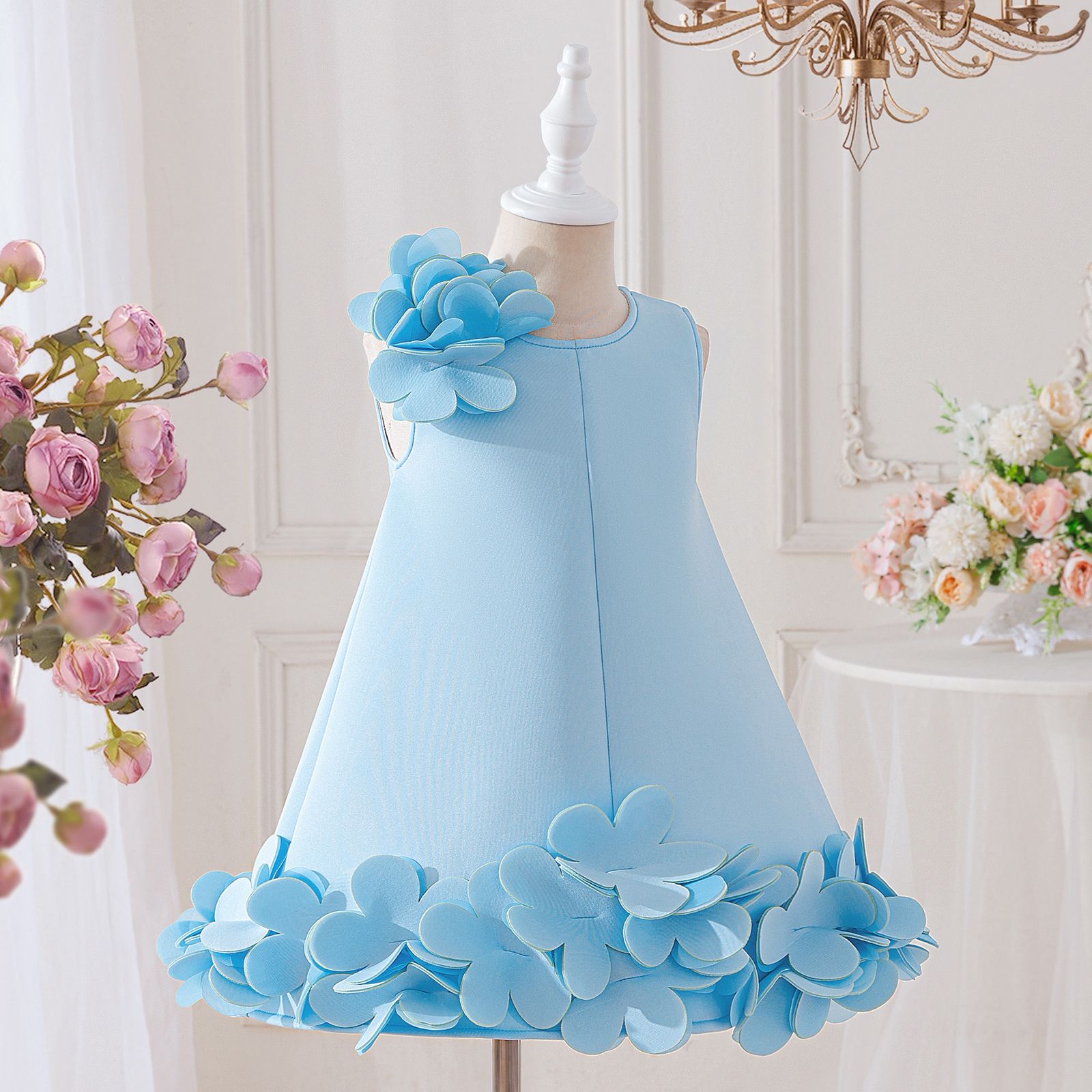 Vestido Infantil De Festa Flores