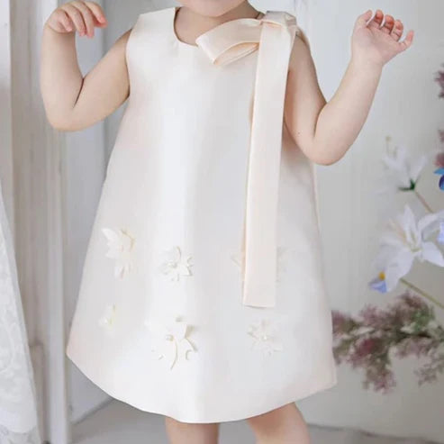 Vestido Infantil Laço Florzinhas