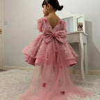 Vestido De Festa Infantil Brilhante Lacinho