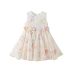 Vestido Infantil Florzinhas Coloridas