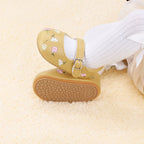 Sapato Infantil Feminino Bordado Florzinhas