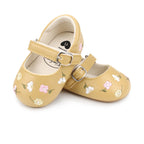 Sapato Infantil Feminino Bordado Florzinhas