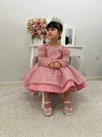 Vestido De Festa Infantil Brilhante Lacinho