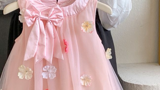 Vestido Infantil Tule Florzinhas
