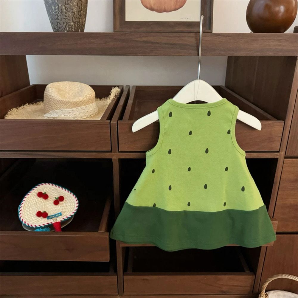 Vestido Infantil Verão Melancia