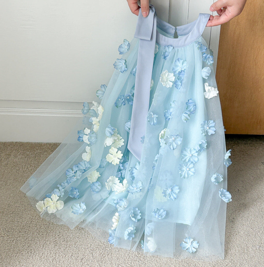 Vestido Infantil Tule Florzinhas