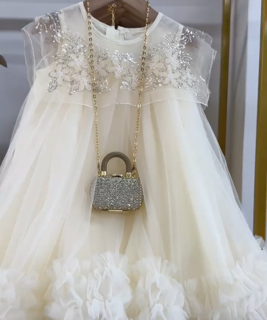 Vestido Infantil Gola Florzinhas