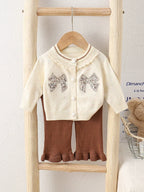 Conjunto Infantil Inverno de Tricô Lacinhos