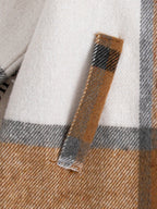 Conjunto Infantil Inverno Caqui e Xadrez