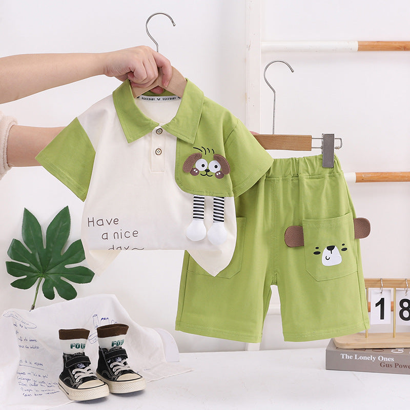 Conjunto Infantil Lístras Cachorrinho