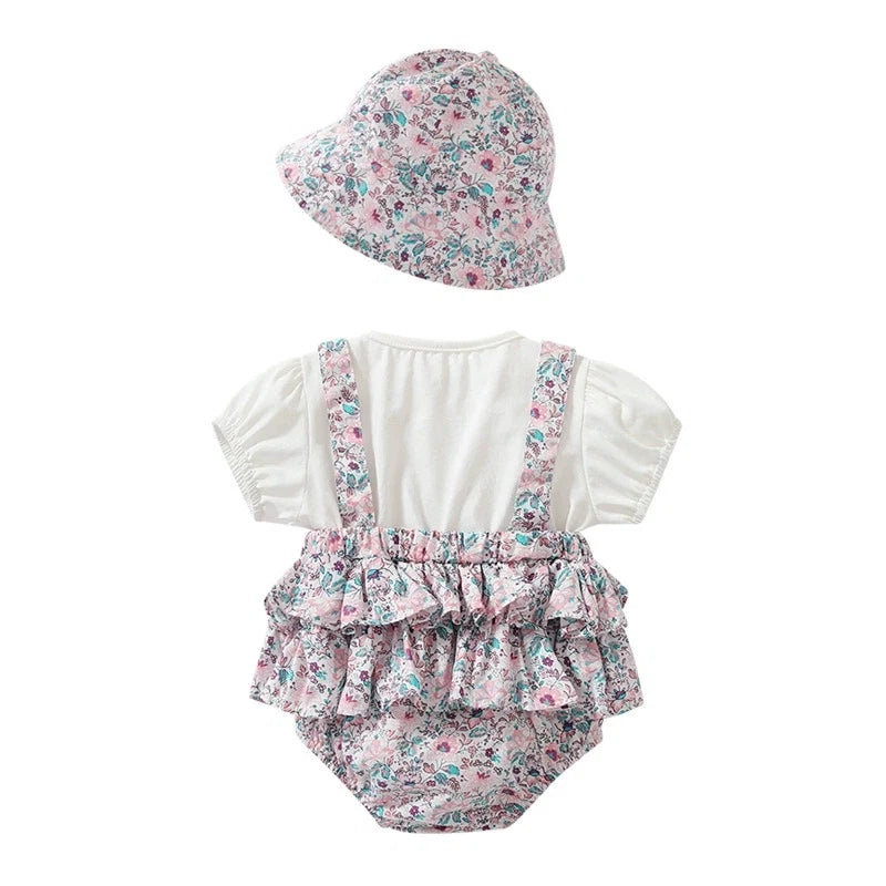 Body Infantil Feminino Floral