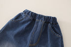 Conjunto Infantil Jeans 3 Peças Jeans Trator