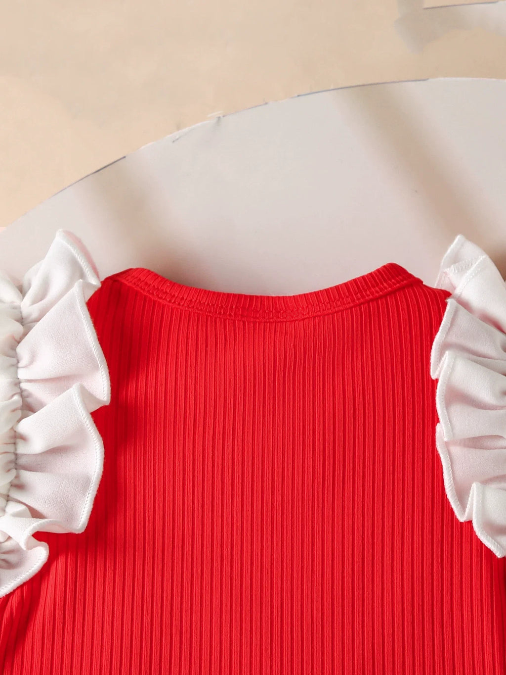 Conjunto Infantil Feminino Mangas Babadinhos e Botões