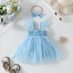 Vestido Infantil Tule  Estrelinhas