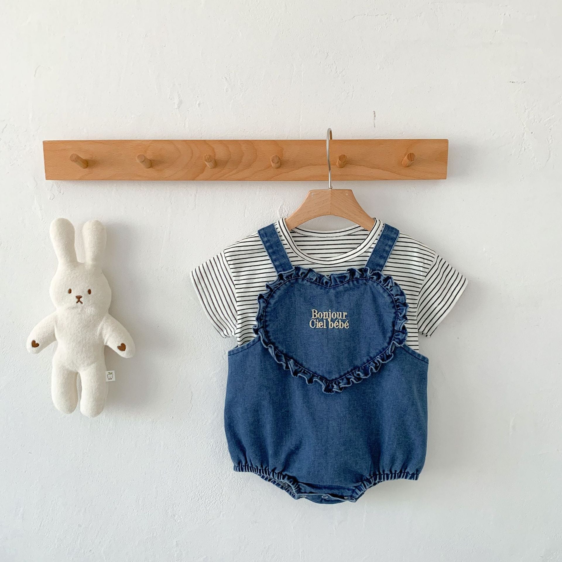 Body Infantil Jeans Love