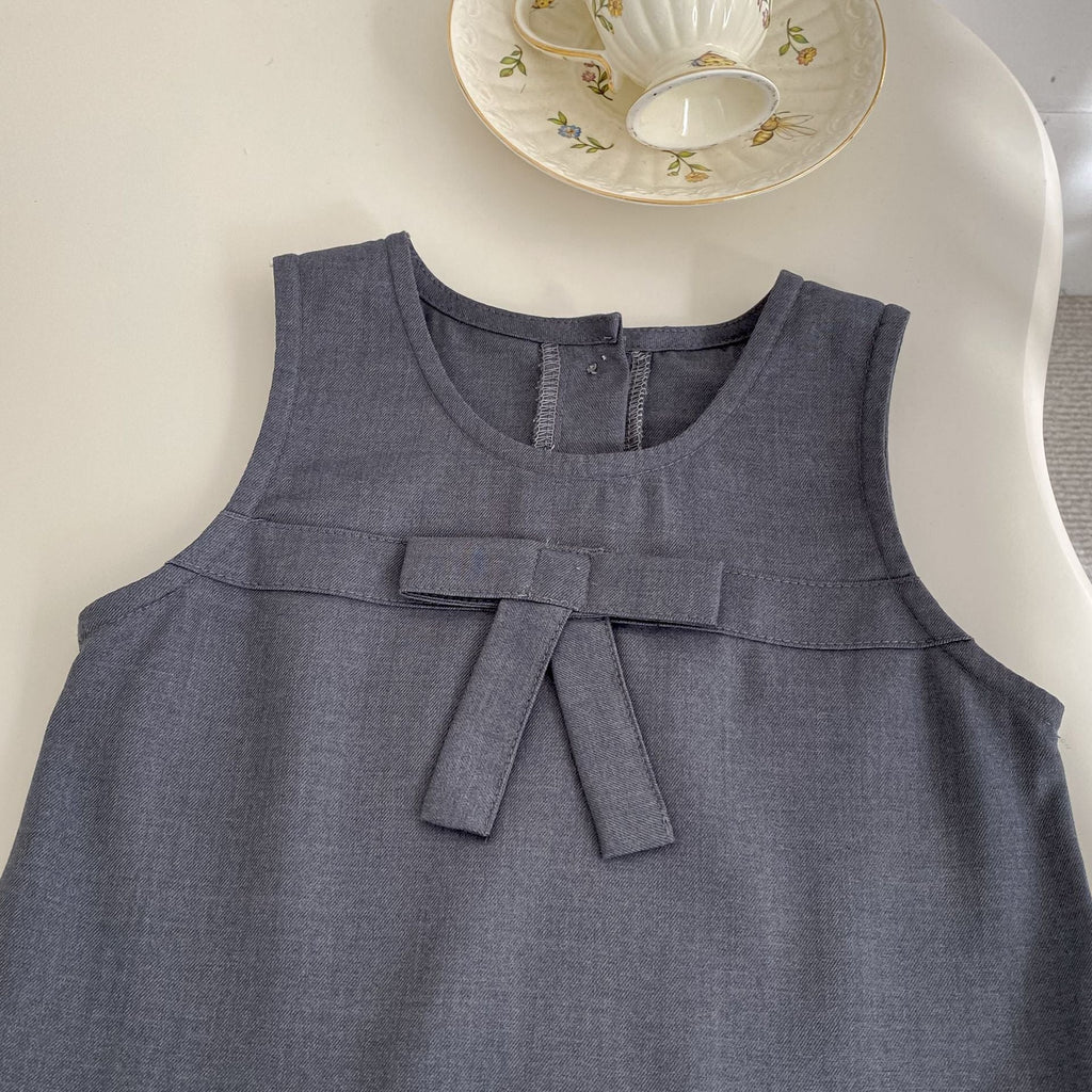 Vestido Infantil + Blusa Branca Golinha