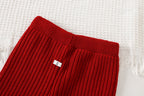 Conjunto Infantil Feminino de Tricô Inverno