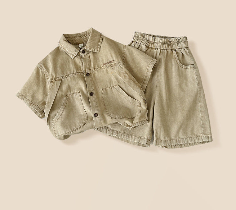 Conjunto Infantil Masculino Bolsos