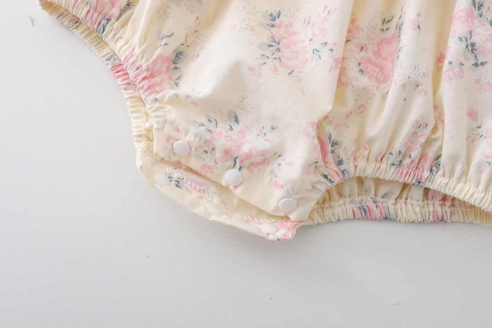 Body/ Vestido Infantil Flores Lacinho