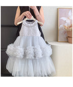 Vestido De Festa Infantil Brilhs e Tule