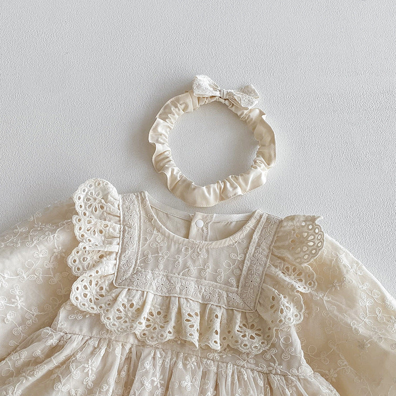 Body Infantil Feminino de Renda