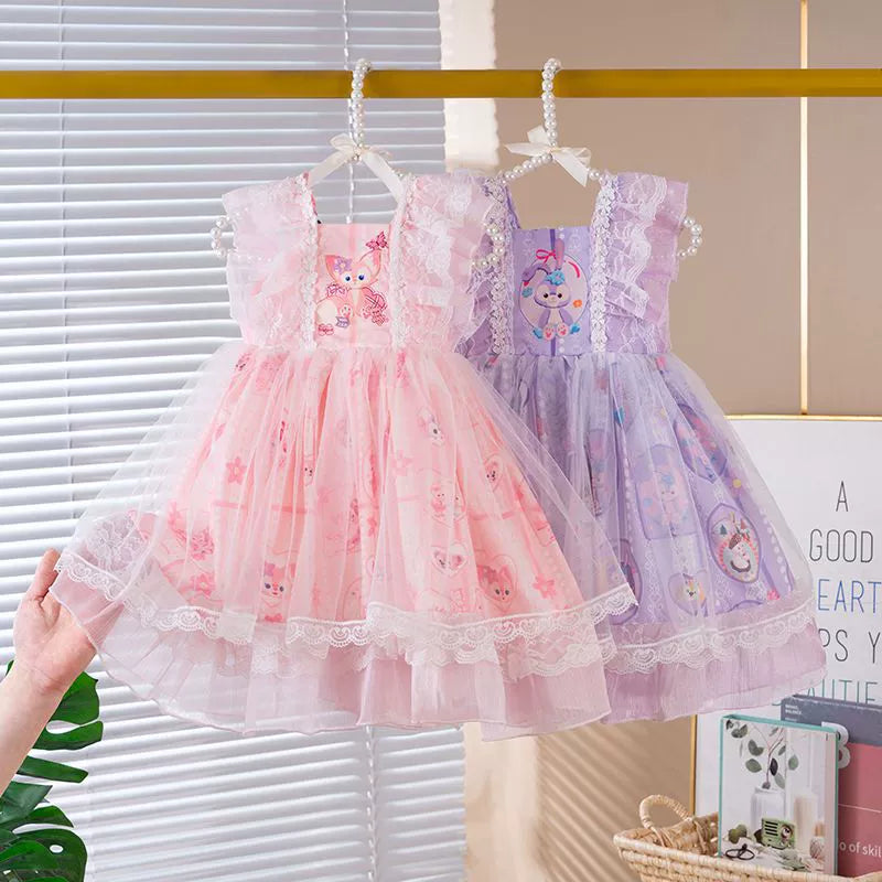 Vestido Infantil Rendado Coelhinho