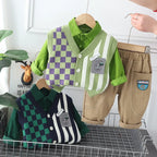 Conjunto Infantil Masculino 3 Peças com colete