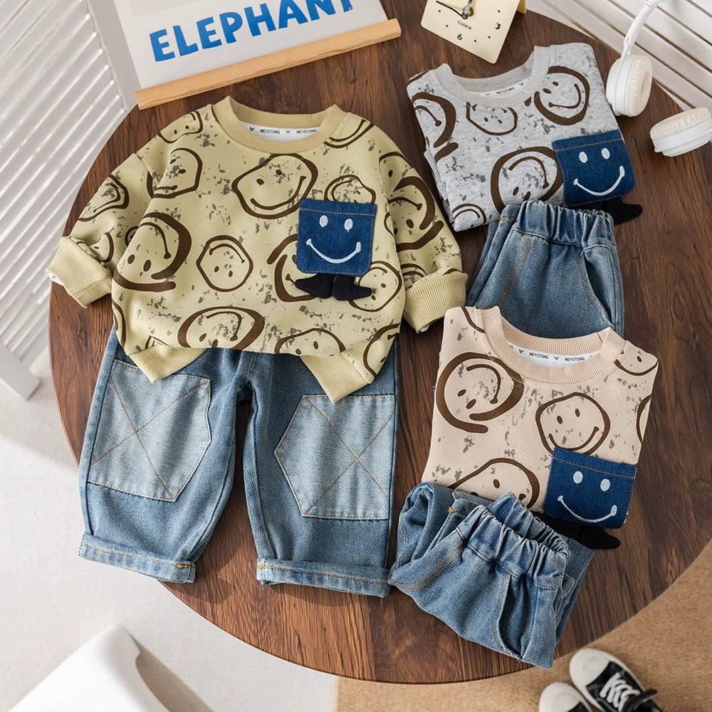 Conjunto Infantil Smiley e Jeans