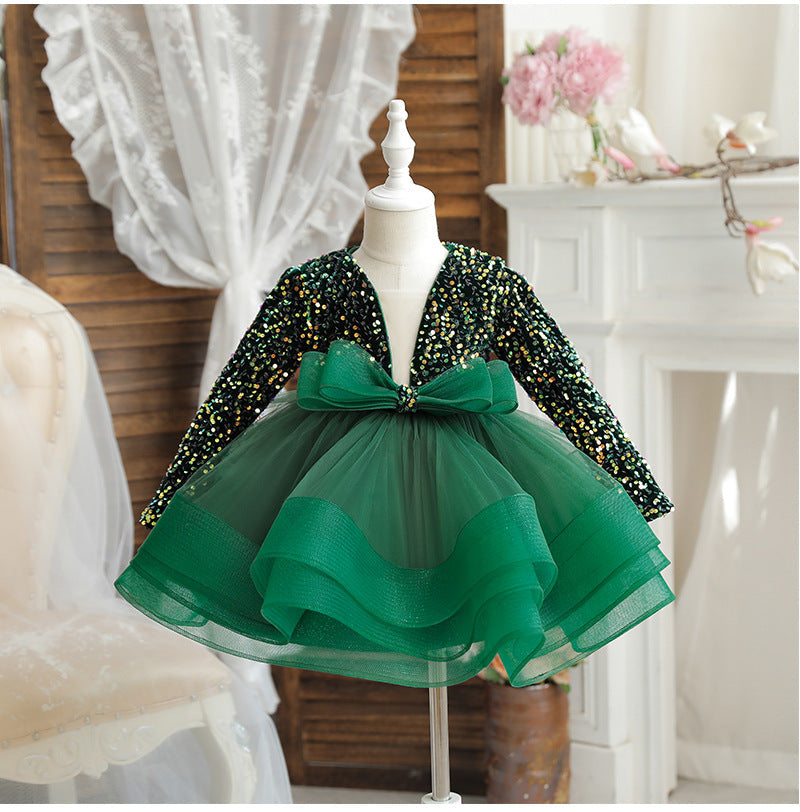 Vestido Infantil De Festa Brilhante