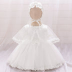 Vestido Infantil Luxo com  Bordado Flores