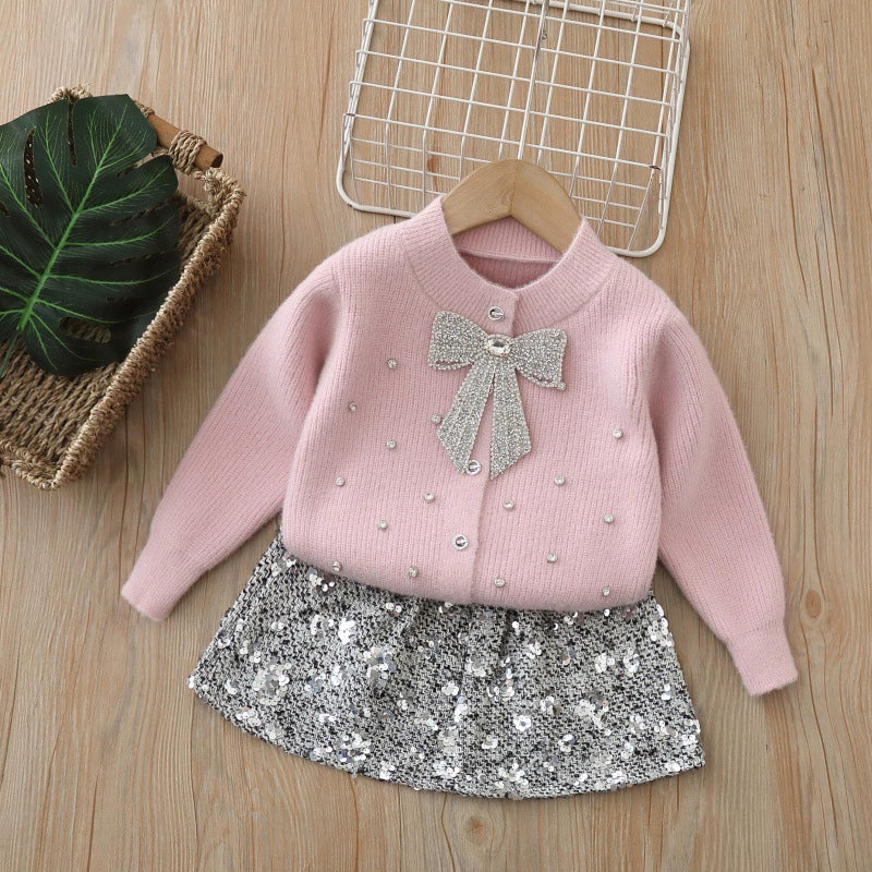 Conjunto Infantil Brilhante Lacinho