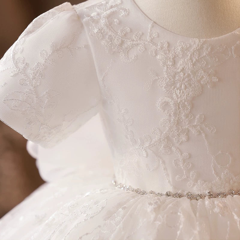 Vestido de Festa Branco Rendado