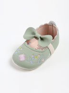 Sapato Infantil Floral Lacinho