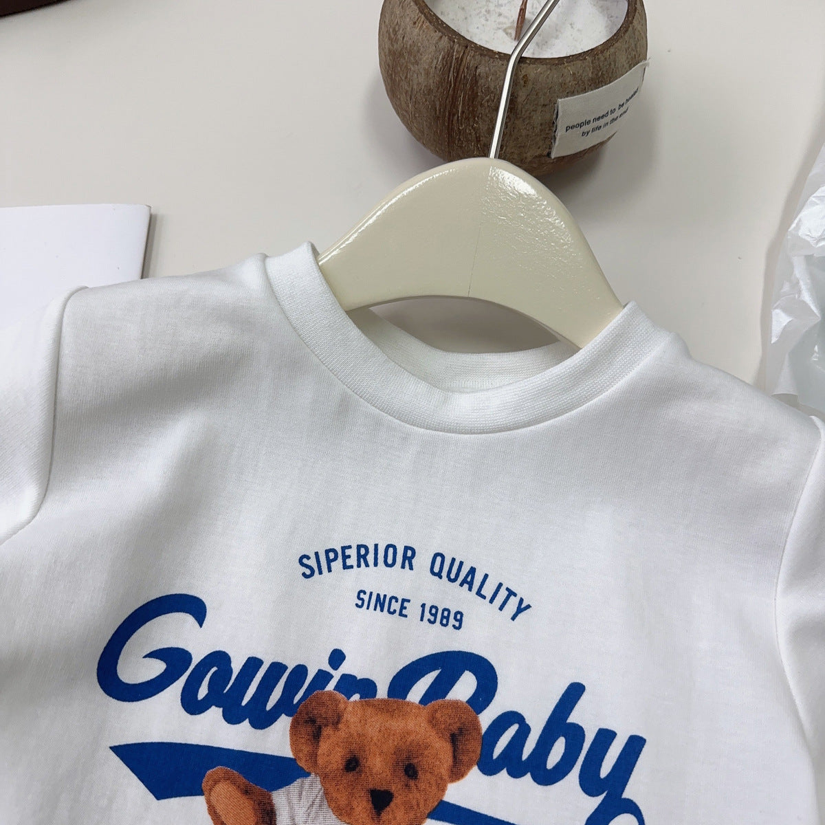 Conjunto Infantil Feminino Ursinho e Xadrez