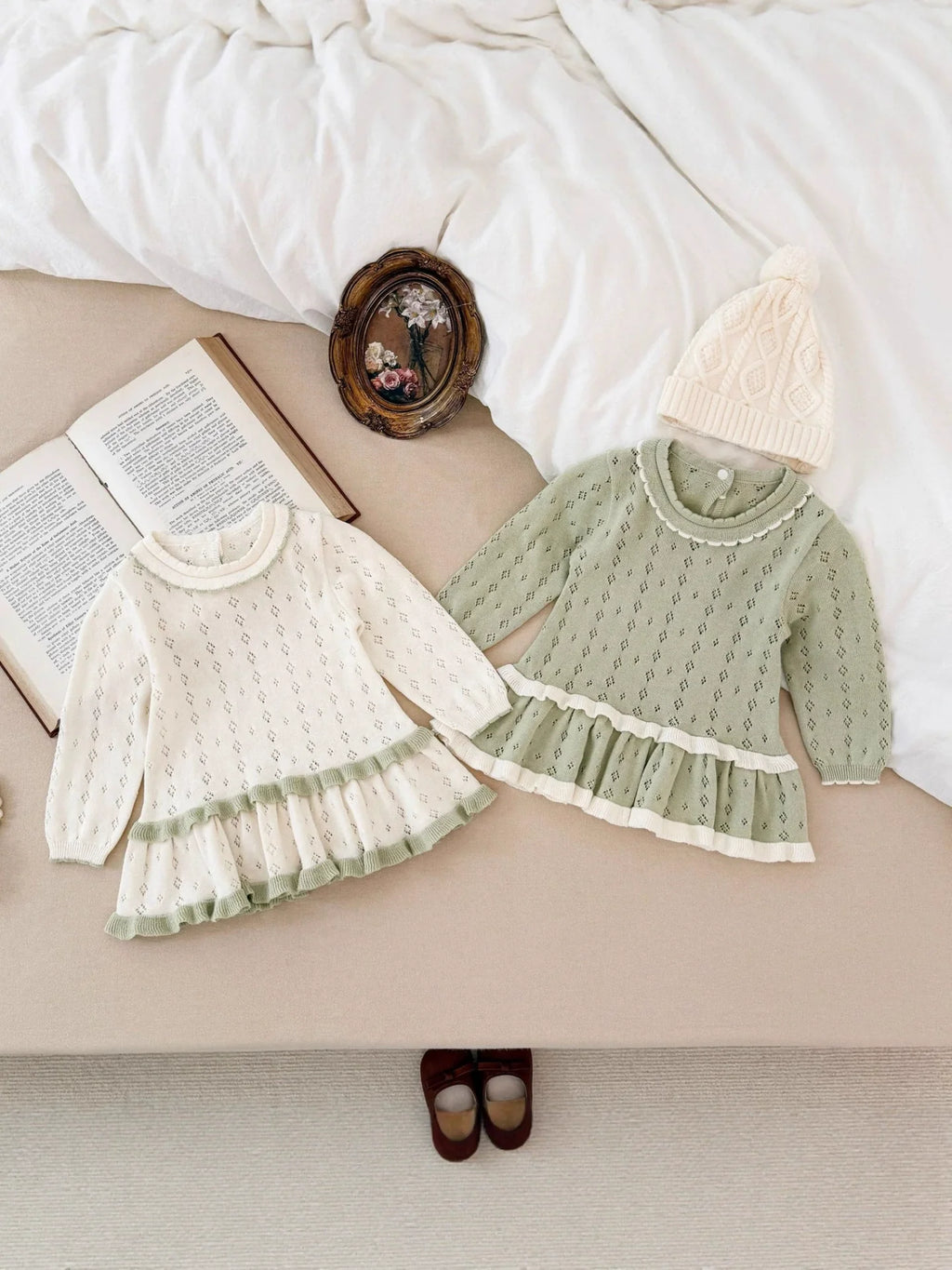 Vestido Infantil de Tricô